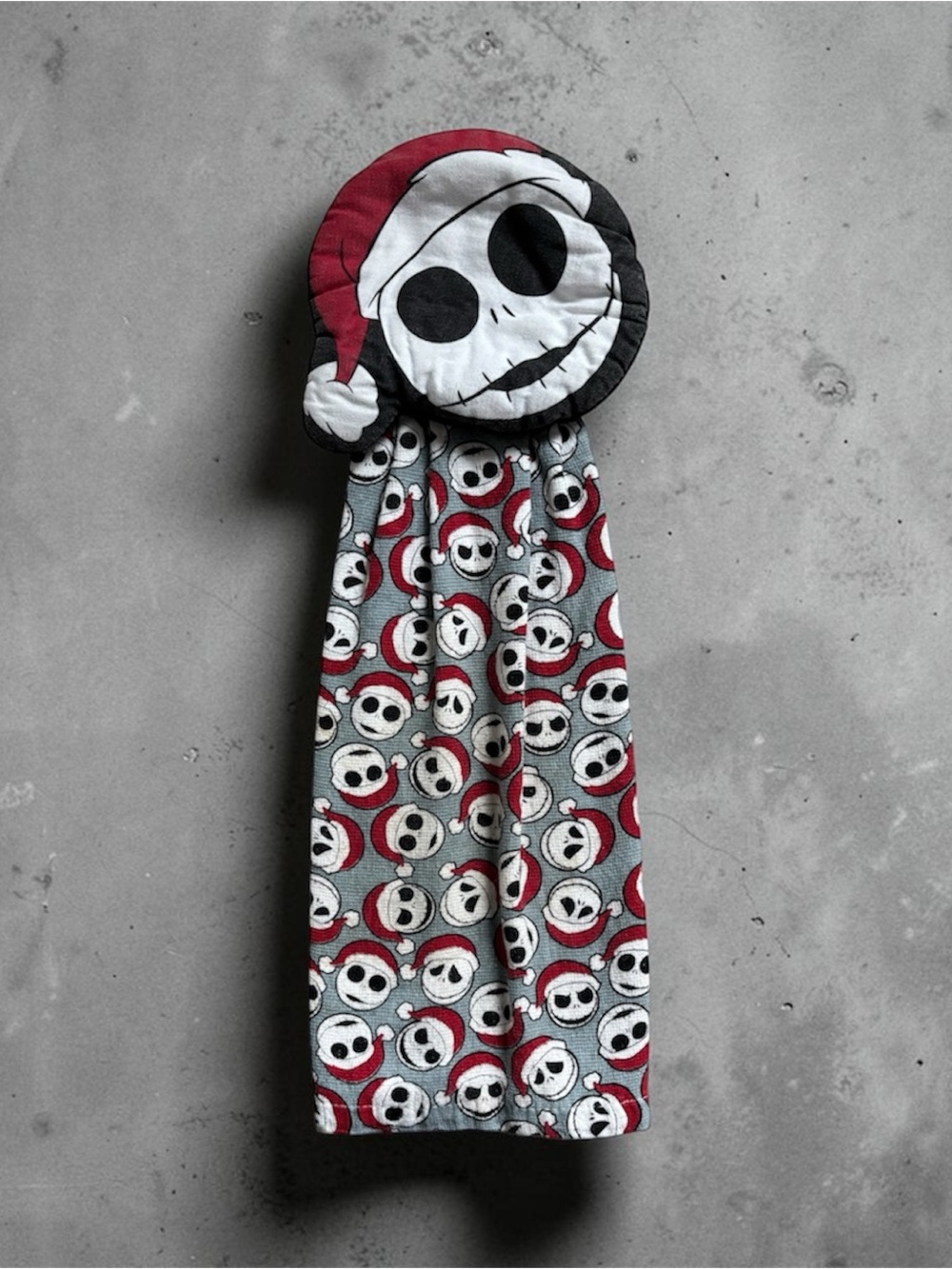 Disney Nightmare Before Christmas Jack Skellington Santa Hanging Kitchen Towel